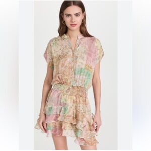 Misa Los Angeles Evie Dress in Printemps Patchwork - Medium